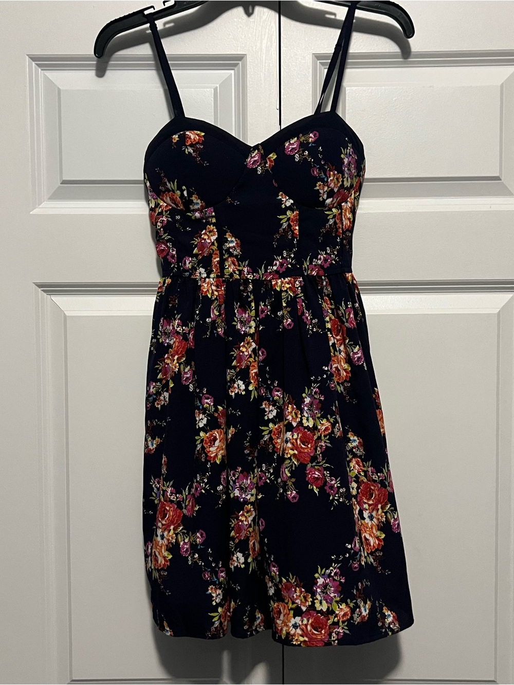 Band of Gypsies Navy Blue Floral Mini Dress